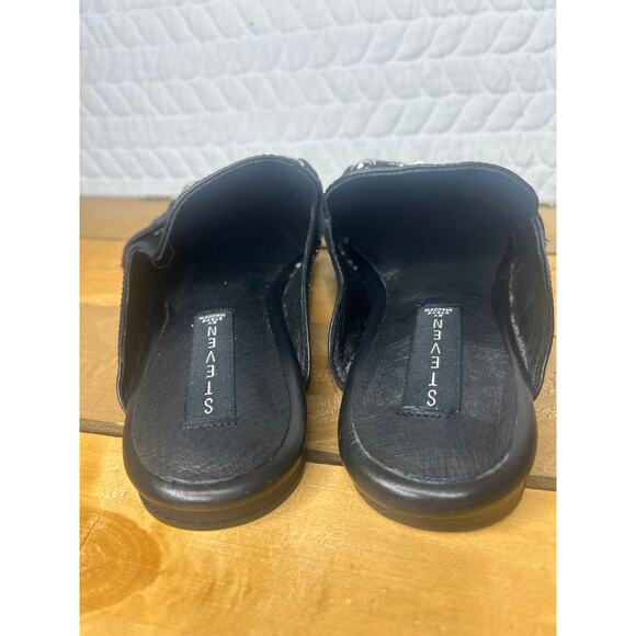 STEVEN steve Madden women’s 8.5 like new studded slides style-Razzie s - Picture 4 of 4